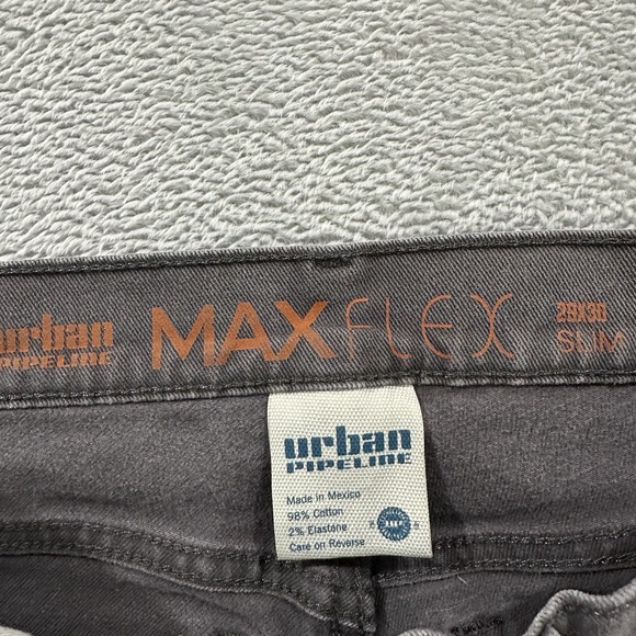 Urban Pipeline Slim Jeans Men 29 x 30 Gray Denim Max Flex Casual - Picture 2 of 7